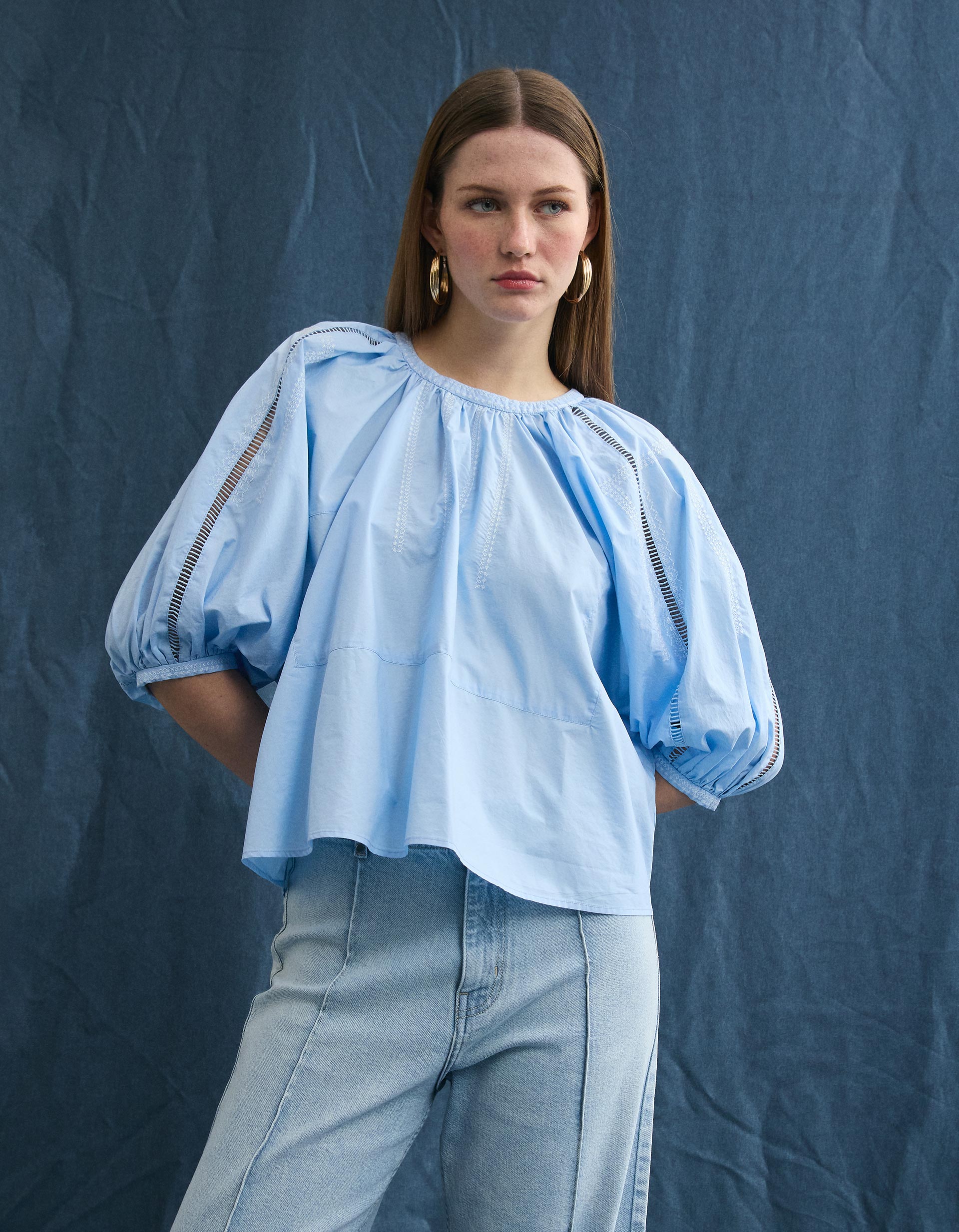 Blusa, Mulher, Azul