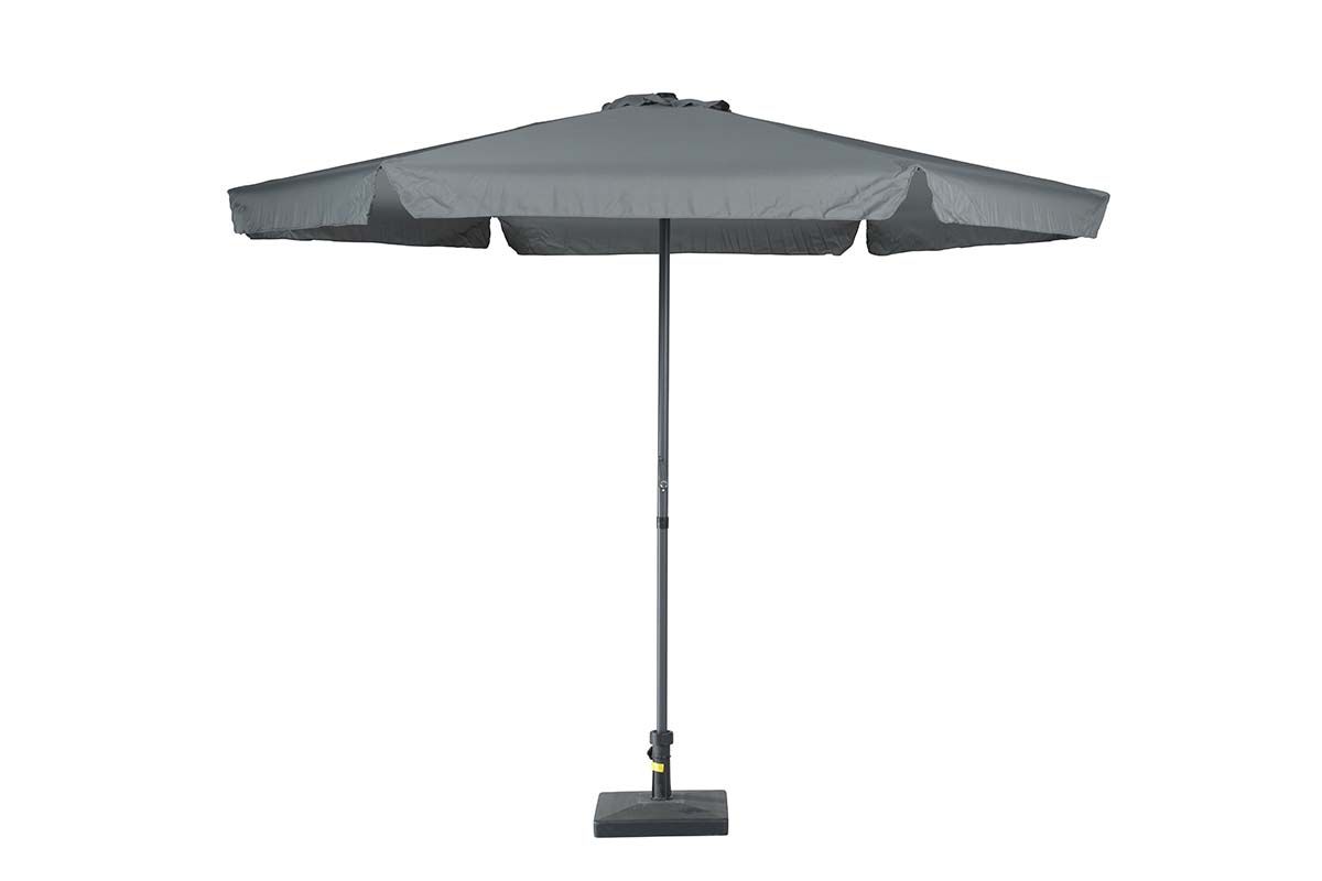 Delta parasol - Ø300 cm - carbon black - donker grijs
