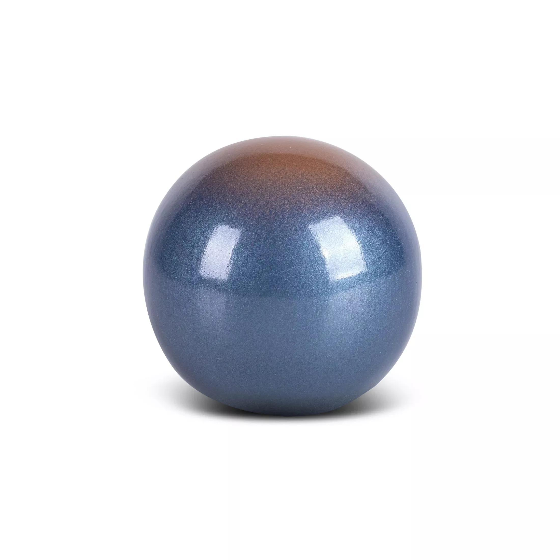 Kula ceramiczna niebiesko-złotaz efektem ombre średnica 10x10 cm NESSA