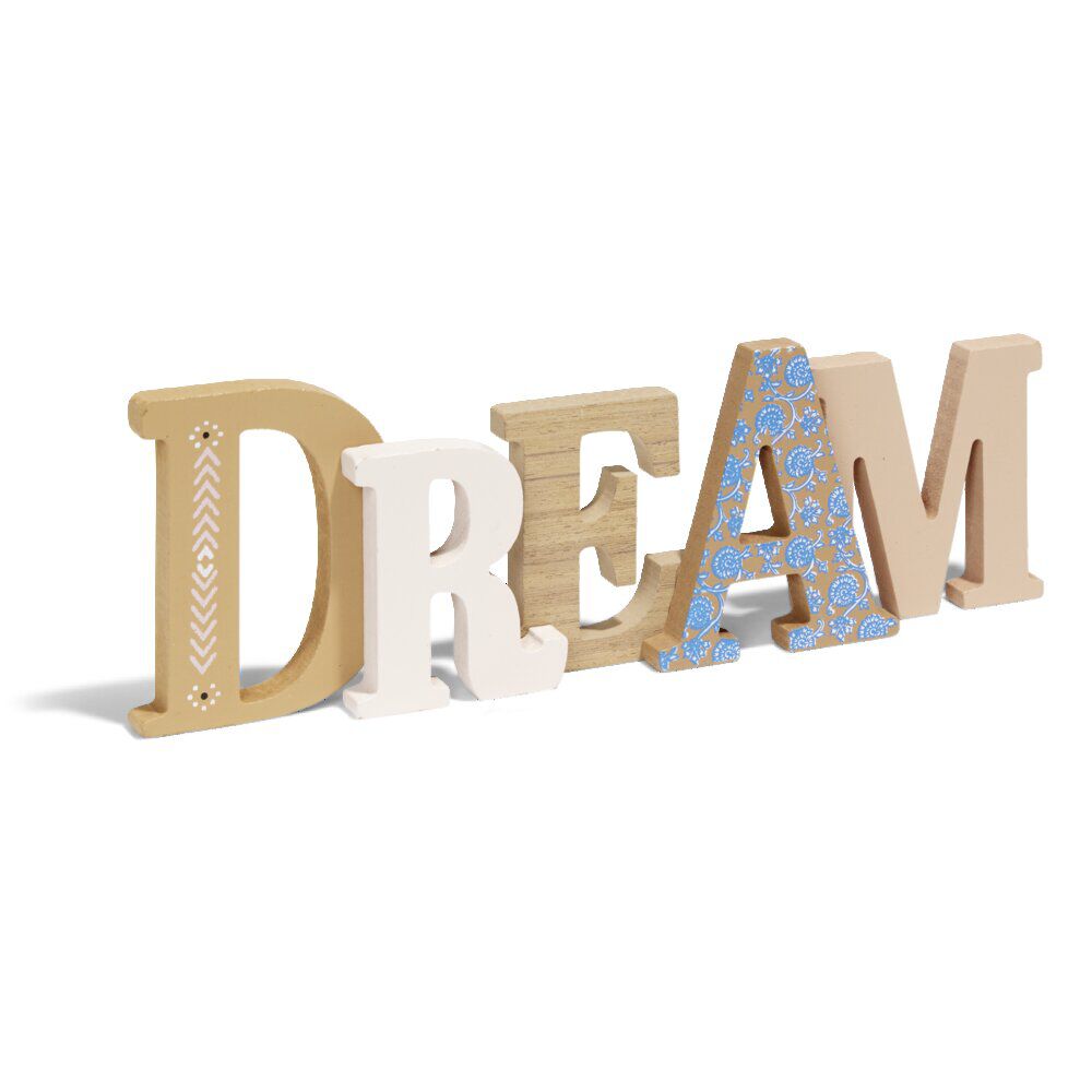 Décoration mot DREAM en bois L49xH14cm