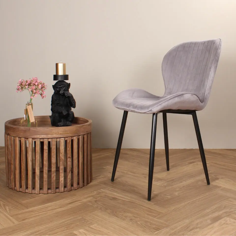 DS4U - Giulia eetkamerstoel velvet grijs