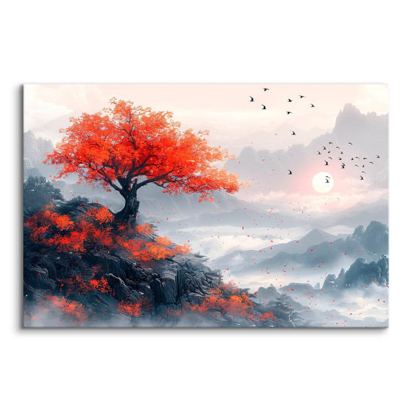 Obraz Krajobraz Górski We Mgle 30x20cm