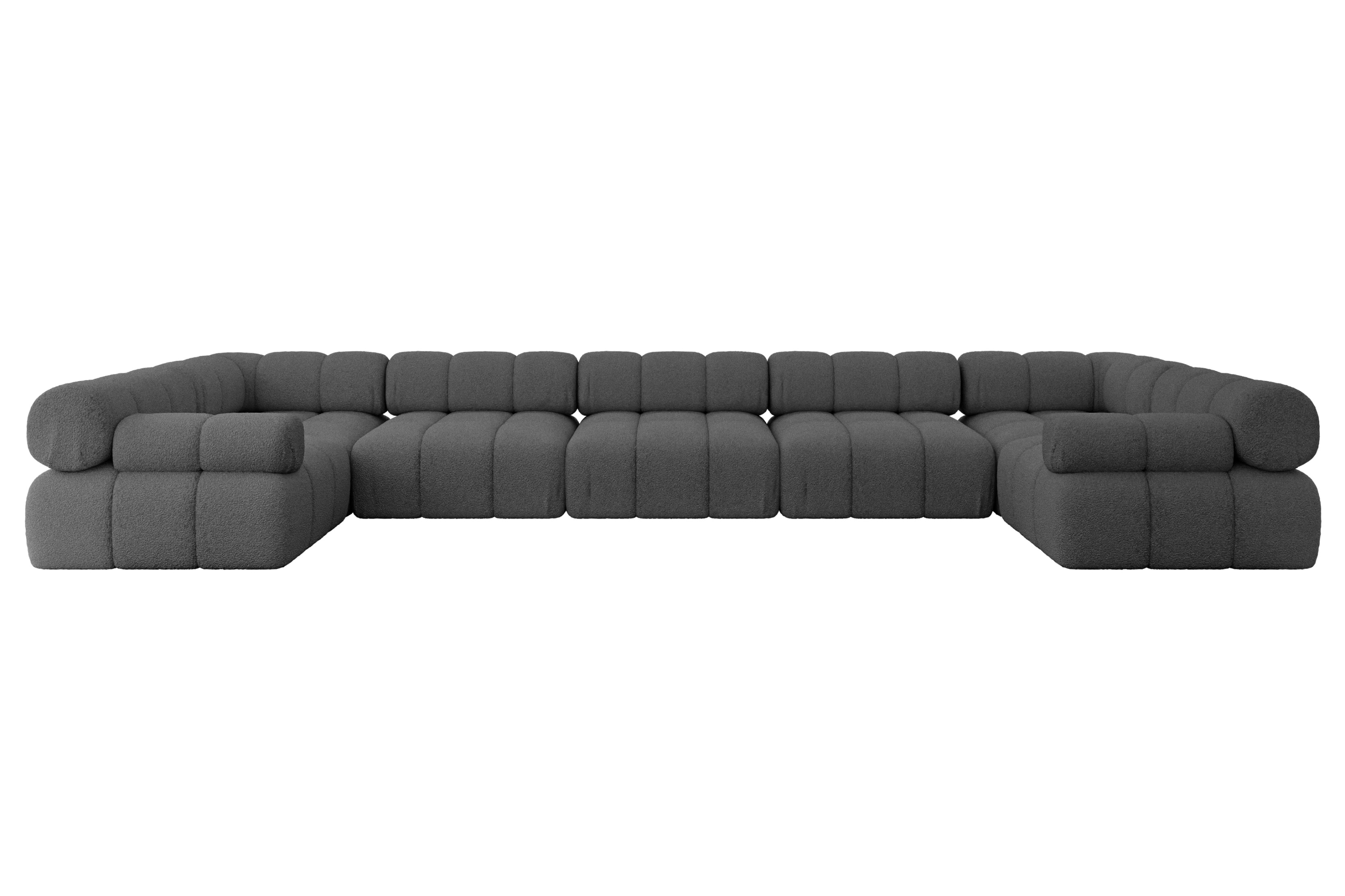 Narożnik uniwersalny modułowy BIRNO-U3 475x190x70 cm Szary