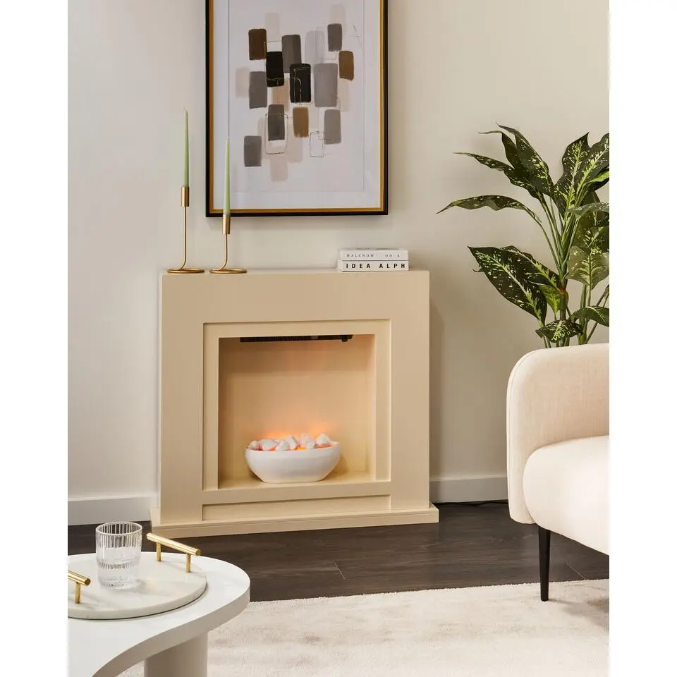SAHARA - Elektrische haard - Beige - MDF
