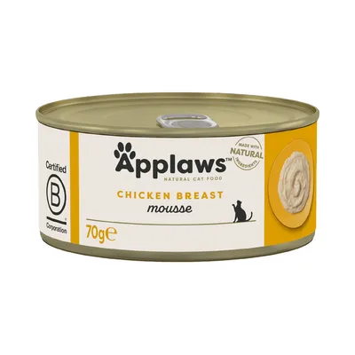 Applaws Adult Cat Cans in Mousse 70g