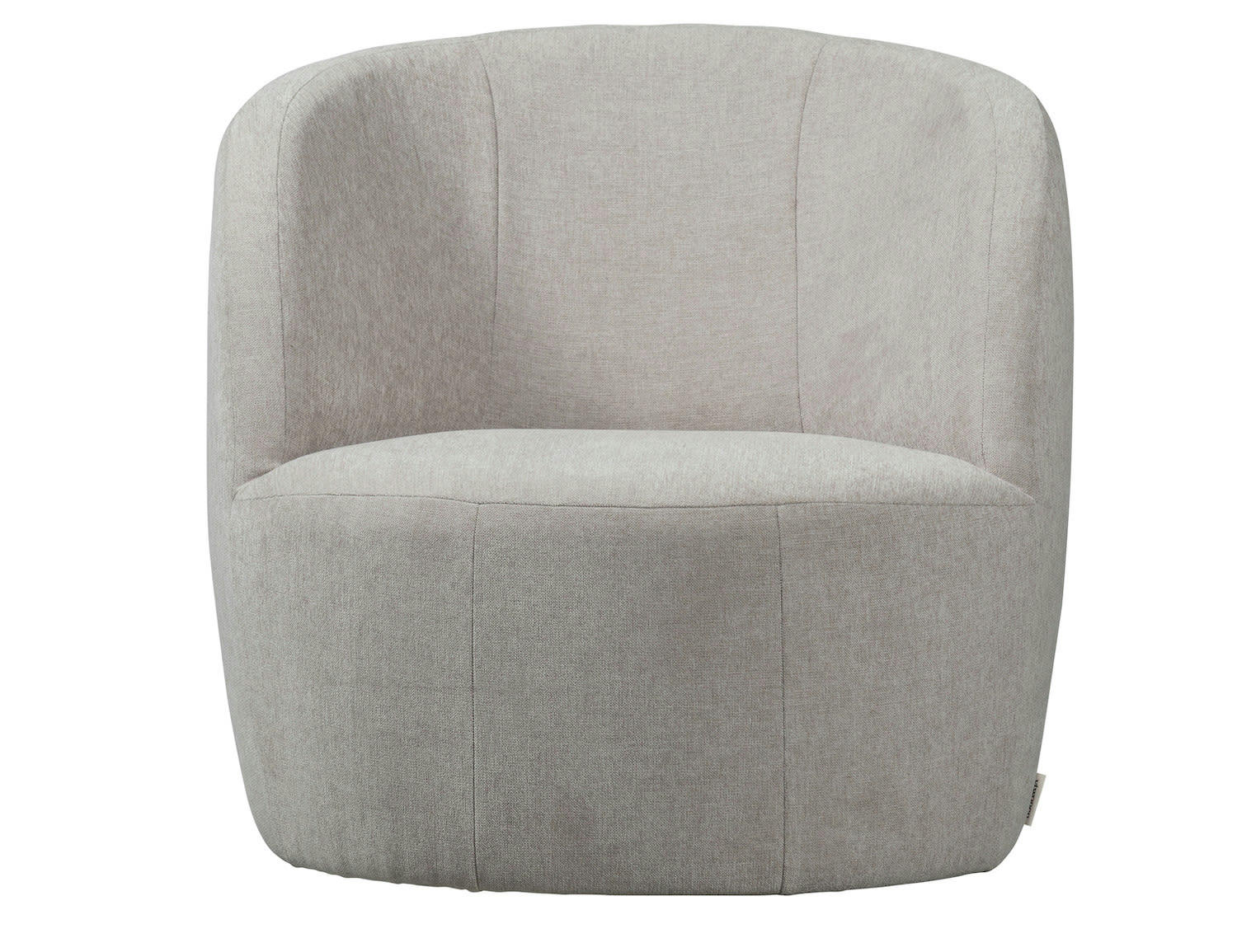 TURN - Fauteuil pivotant en tissu naturel