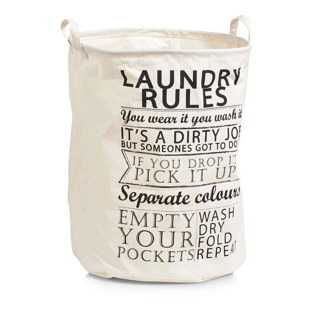 Torba na pranie - pojemny kosz Laundry Rules, 54 l,ZELLER