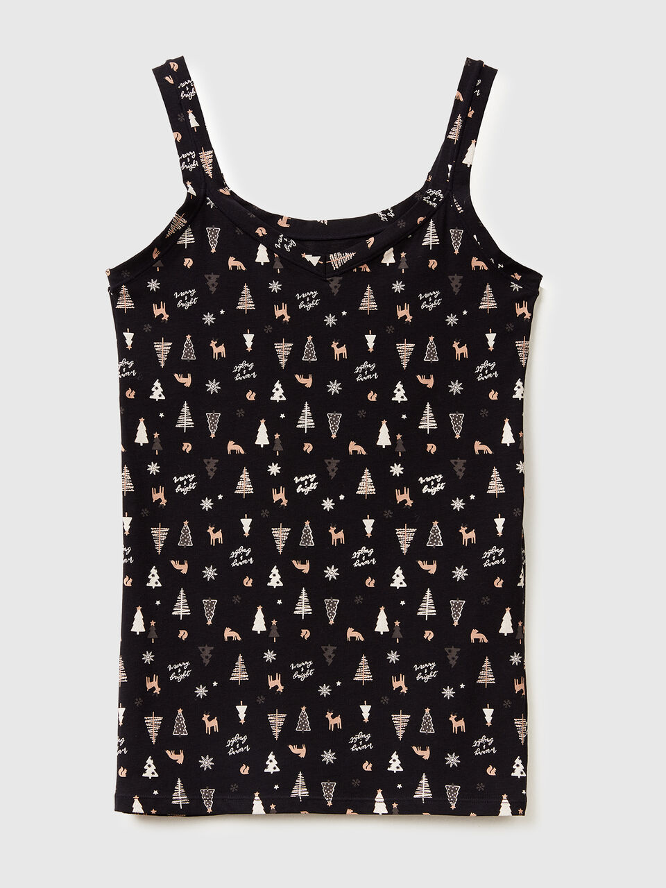 Tank top with Christmas print