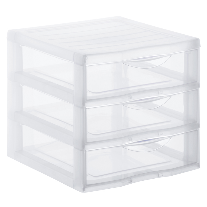 Módulo de arrumação com 3 gavetas