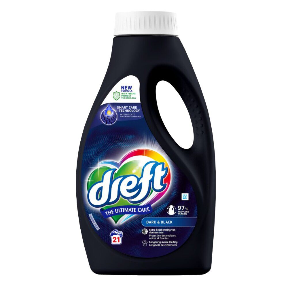Lessive liquide Dreft linge noir et foncé bouteille noir 21 lavages