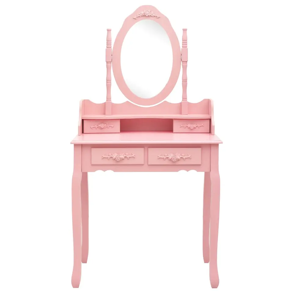 vidaXL - Kaptafel - Roze - Hout