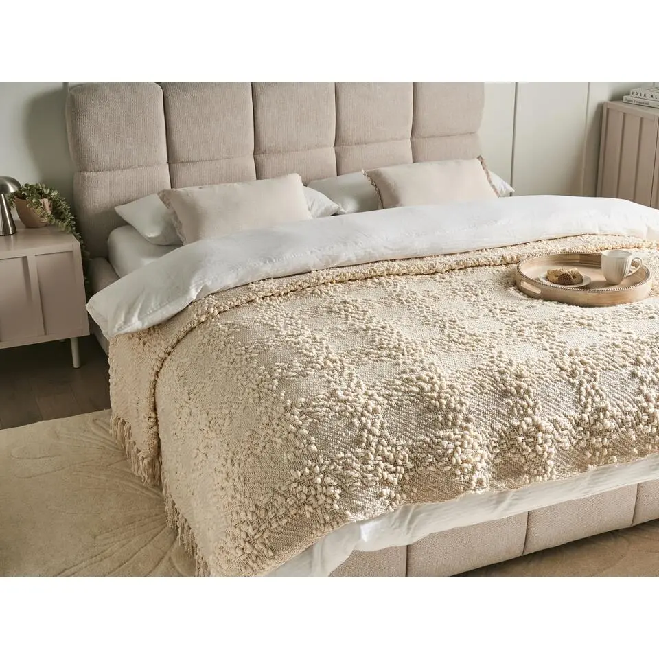 VELLA - Deken - Wit - 220 x 240 cm - Polyester