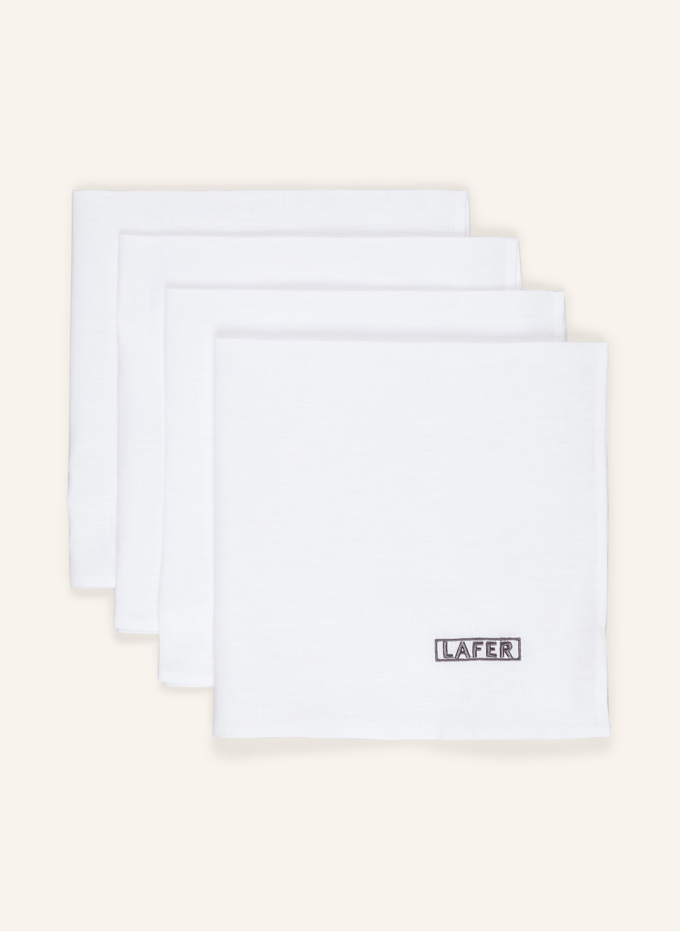 JOHANN LAFER EDITION 4er-Set Stoffservietten aus Leinen