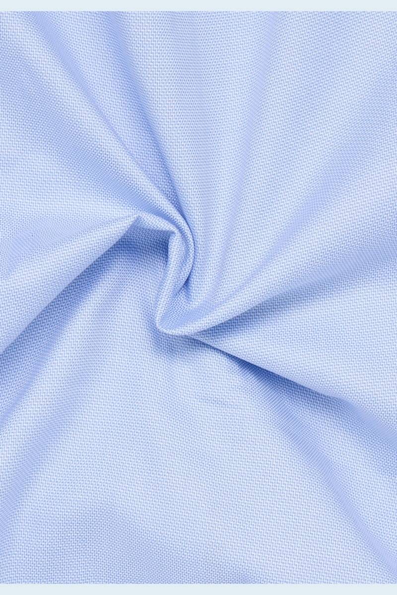 ETERNA Modern Fit Hemd mittelblau, Strukturiert (extra kurzer Arm)