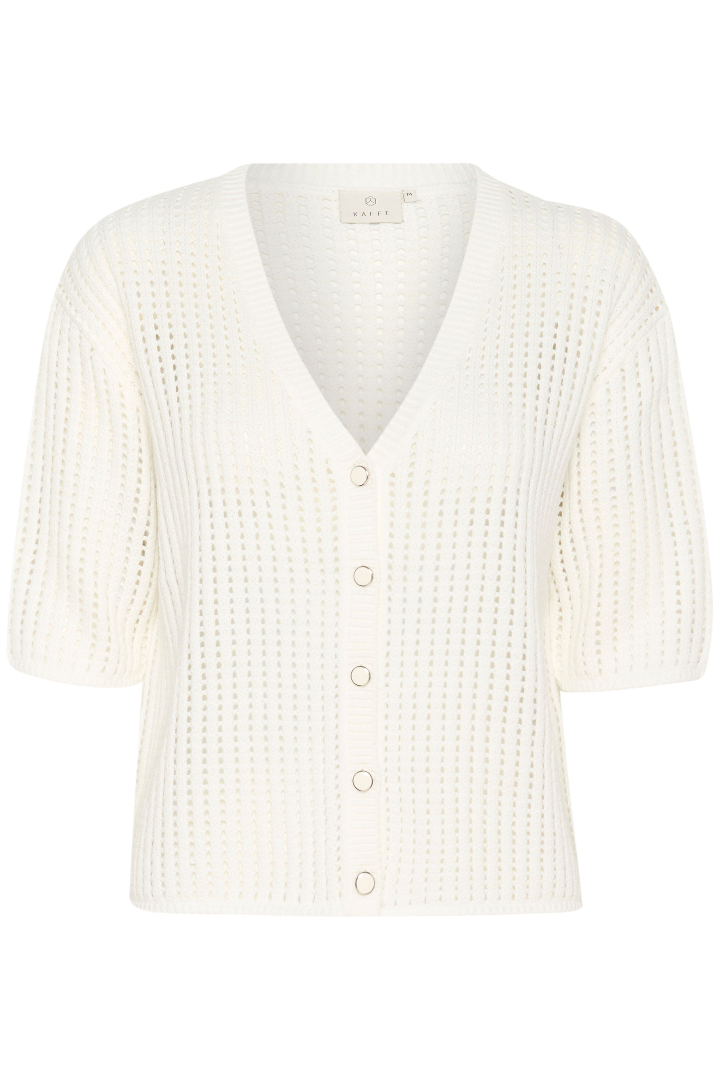 Kaffe Solar V-Neck Short Sleeve Cardigan