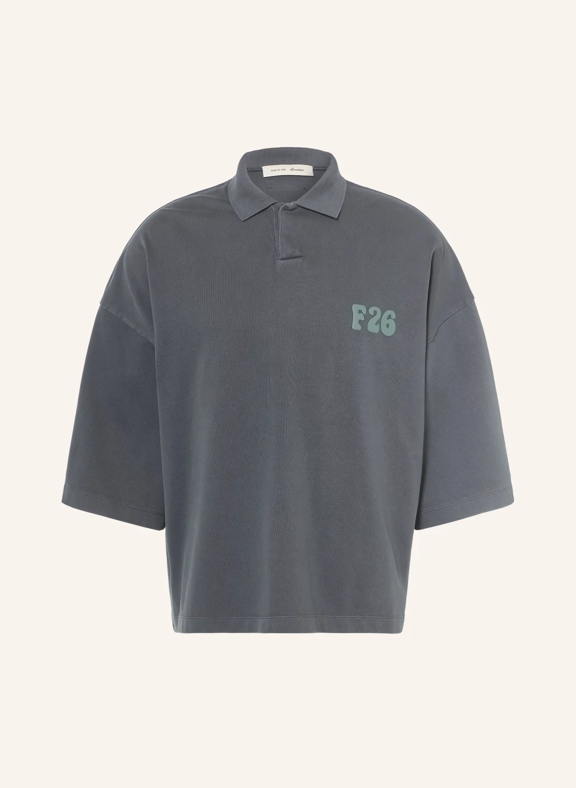 ESSENTIALS - FEAR OF GOD Jersey-Poloshirt mit 3/4-Arm