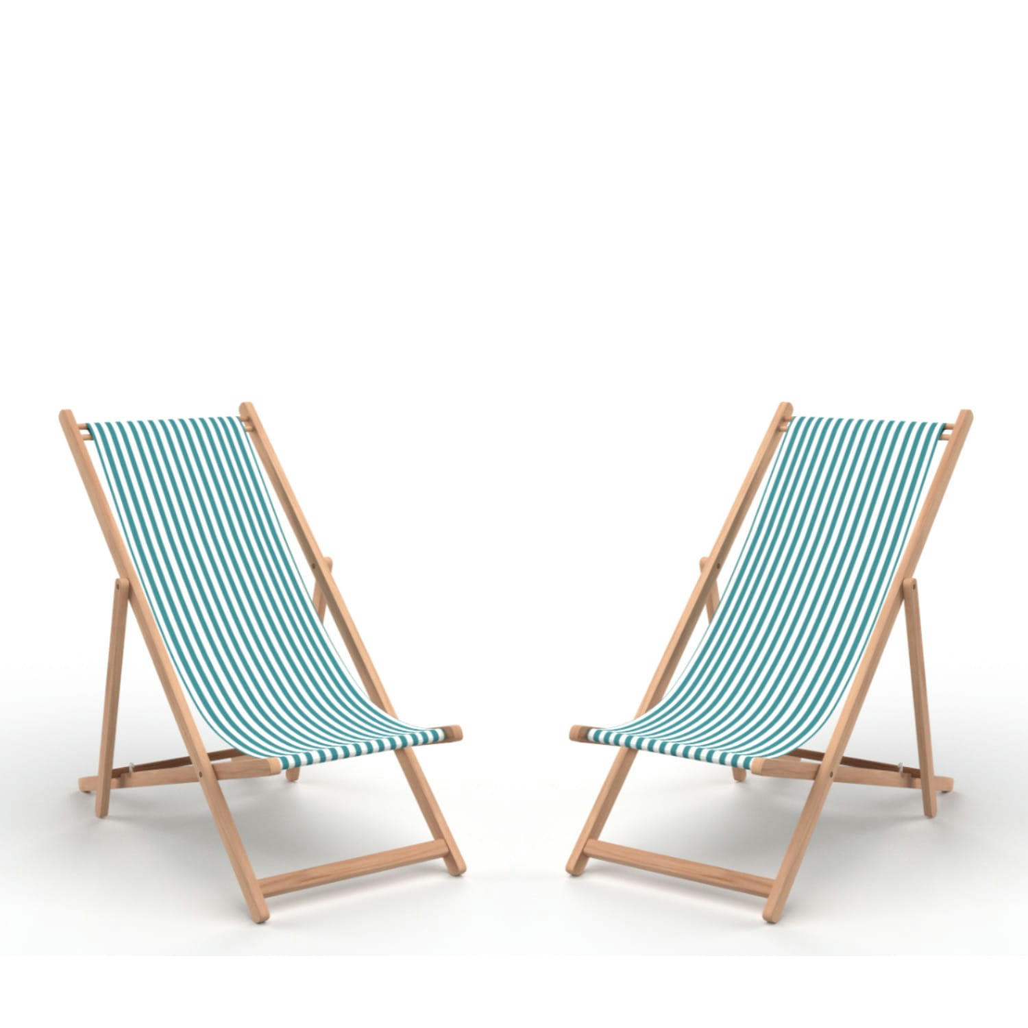 LACQUY - Lot de 2 chiliennes en bois vert