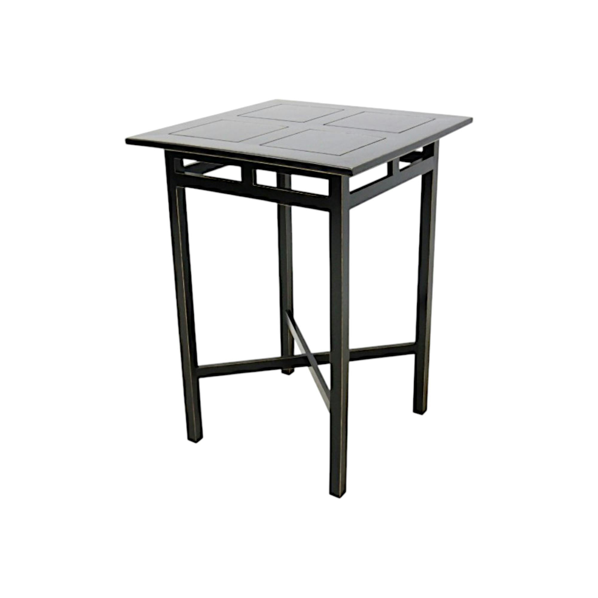 Table bar hévéa 80x80x110cm MAORI