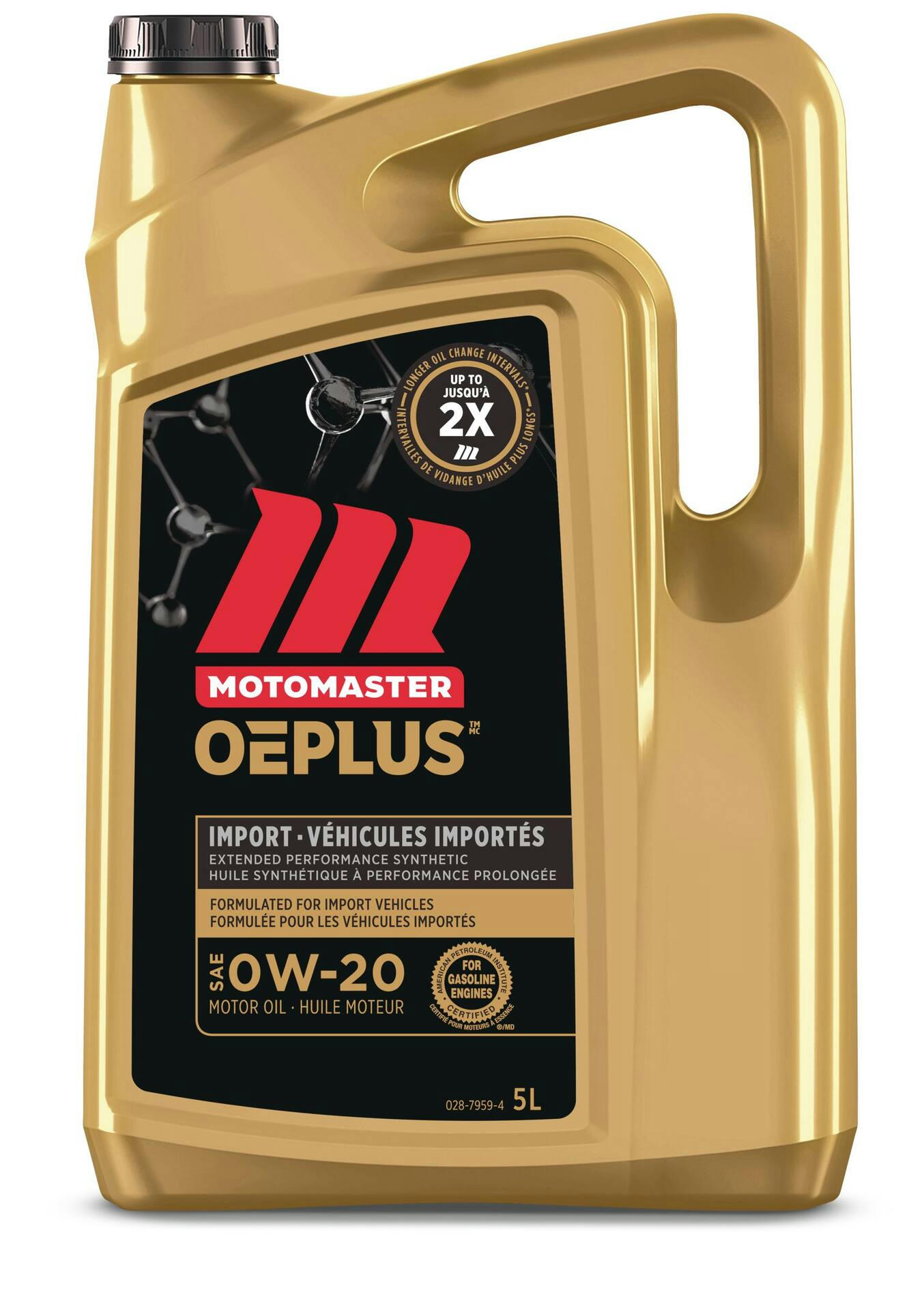 MotoMaster OEPLUS Import Premium 0W20 Synthetic Engine/Motor Oil, 5-L