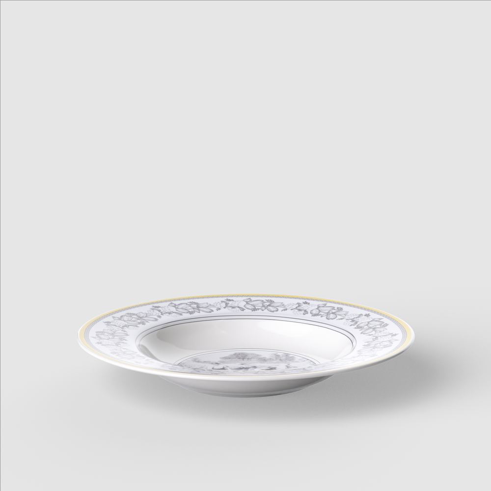 Audun Soup bowl - Multi-colored, 9.6'', Premium Porcelain