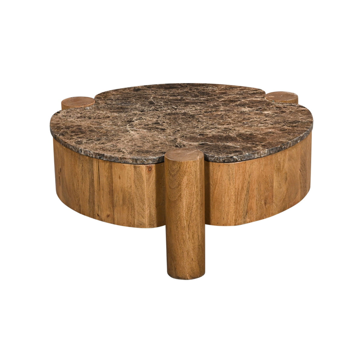 Giga Meubel Salontafel Maeve - Rond - Marmer - 75cm
