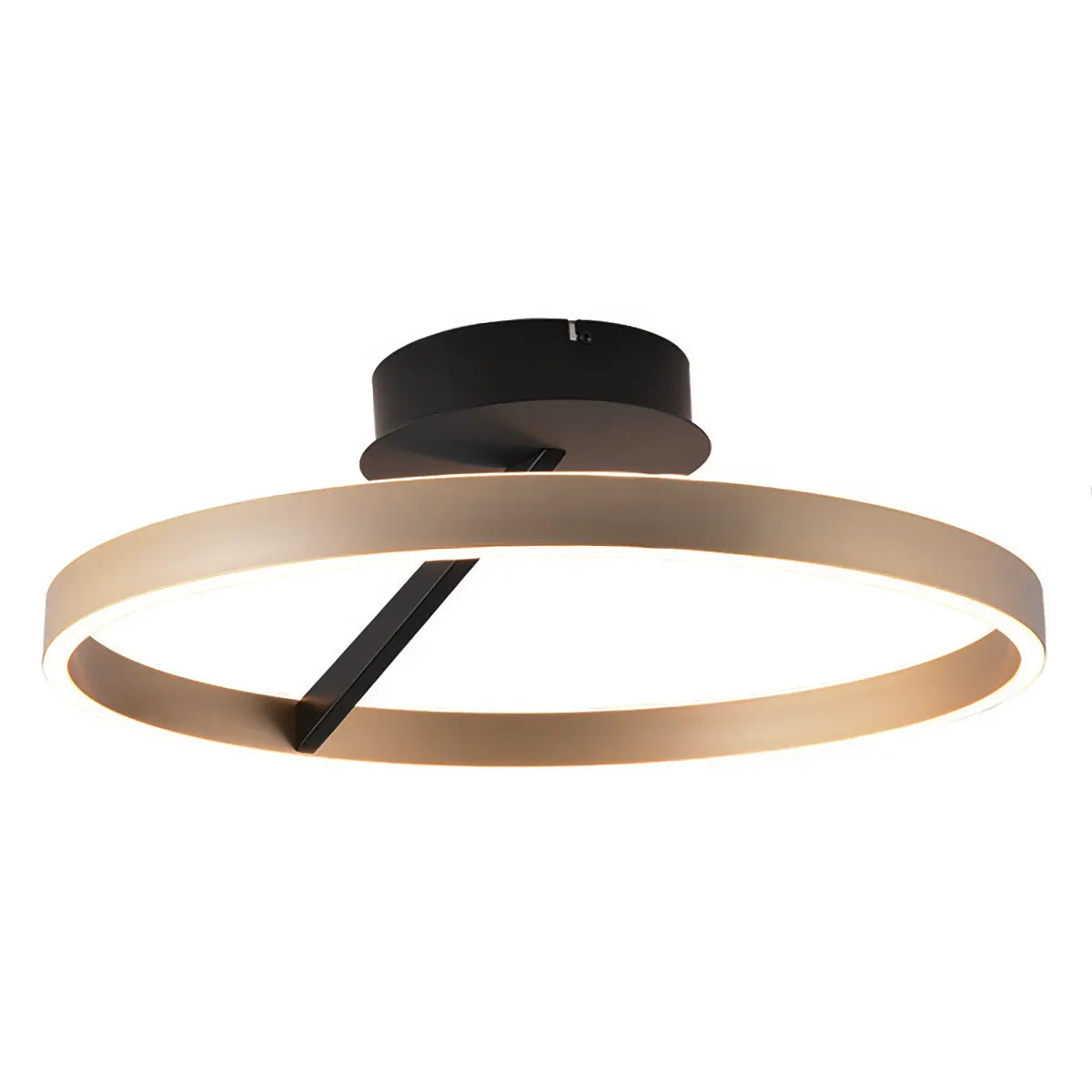 Freelight plafondlamp Pilota - 2 lichts - 55 x 18  cm - zwart goud