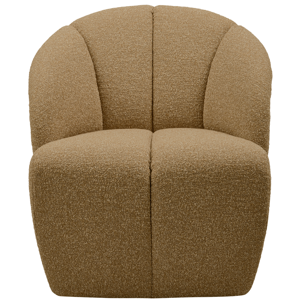 WOOOD draaifauteuil Mojo - Bouclé - Geel/Bruin Melange - 75x68x77