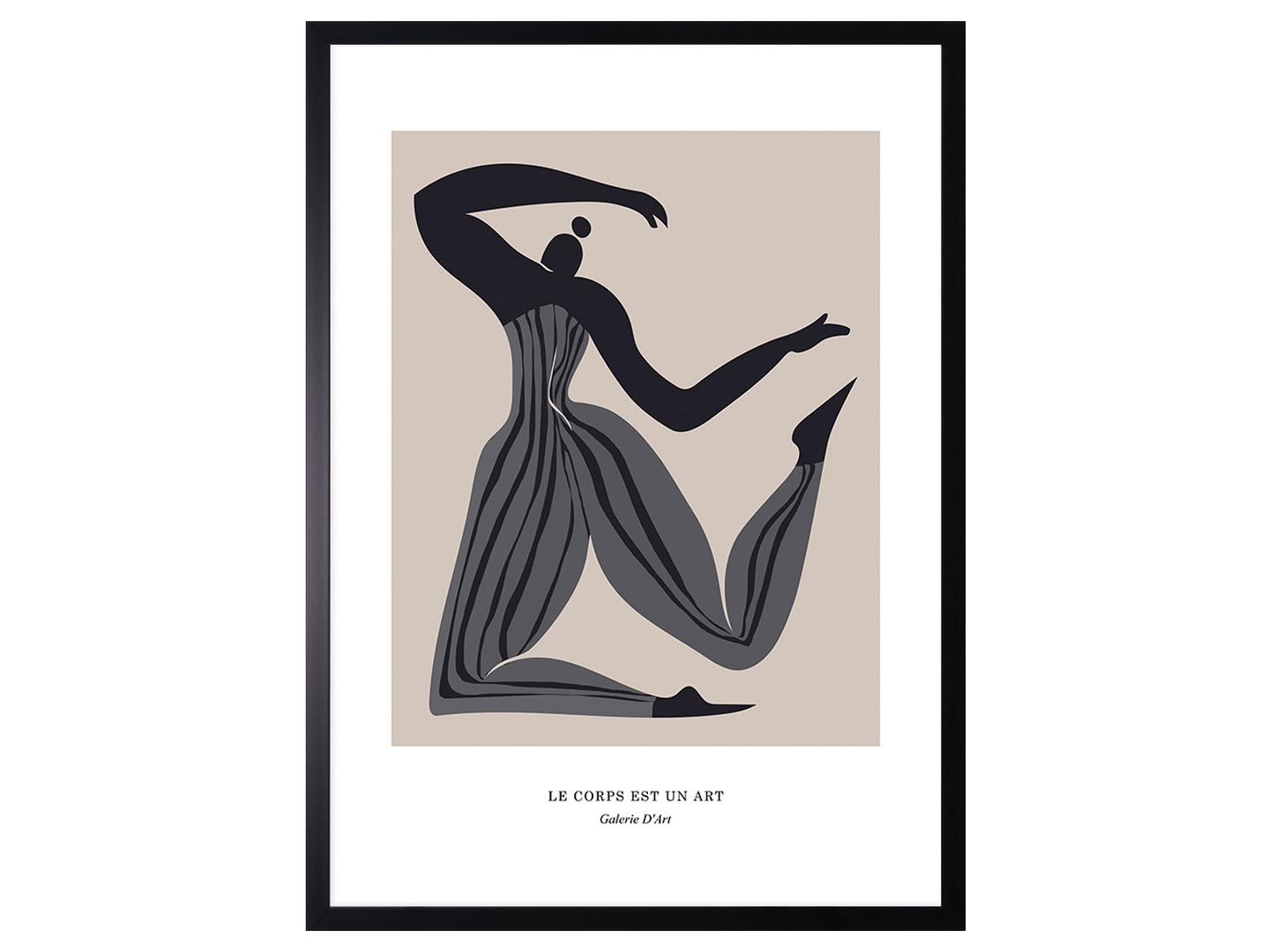 Obraz w ramie Abstract Woman Shape No.1 53x73 cm