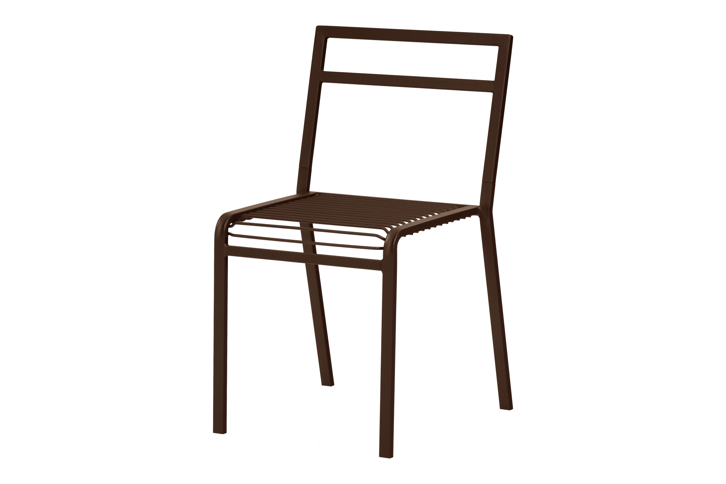 noo.ma Oto Chair - stalen tuinstoel Cocoa Brown, licht en duurzaam
