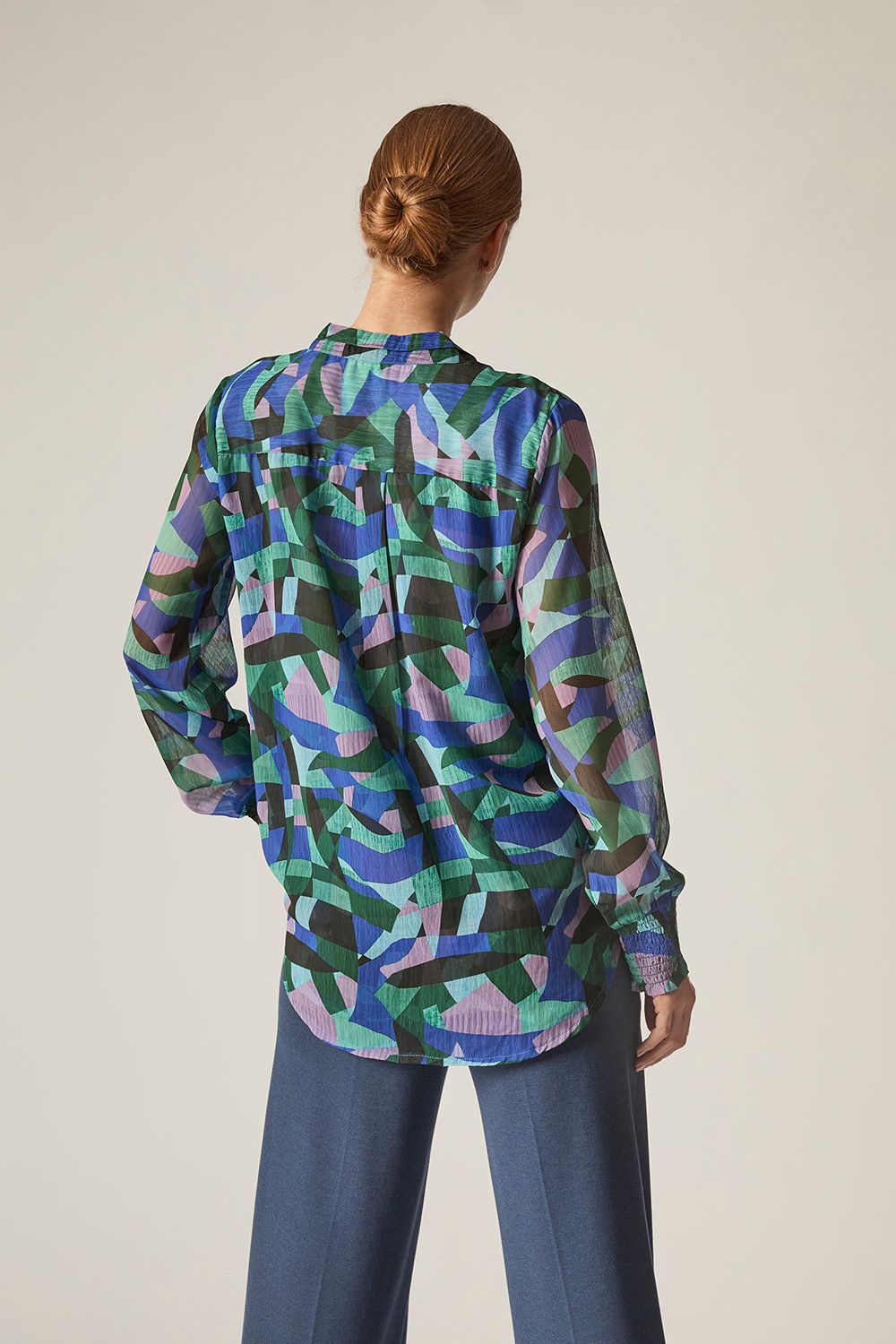 James Lakeland Abstract Print Blouse