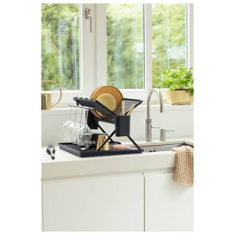 Brabantia SinkSide Large Foldable Dish Rack - Grey