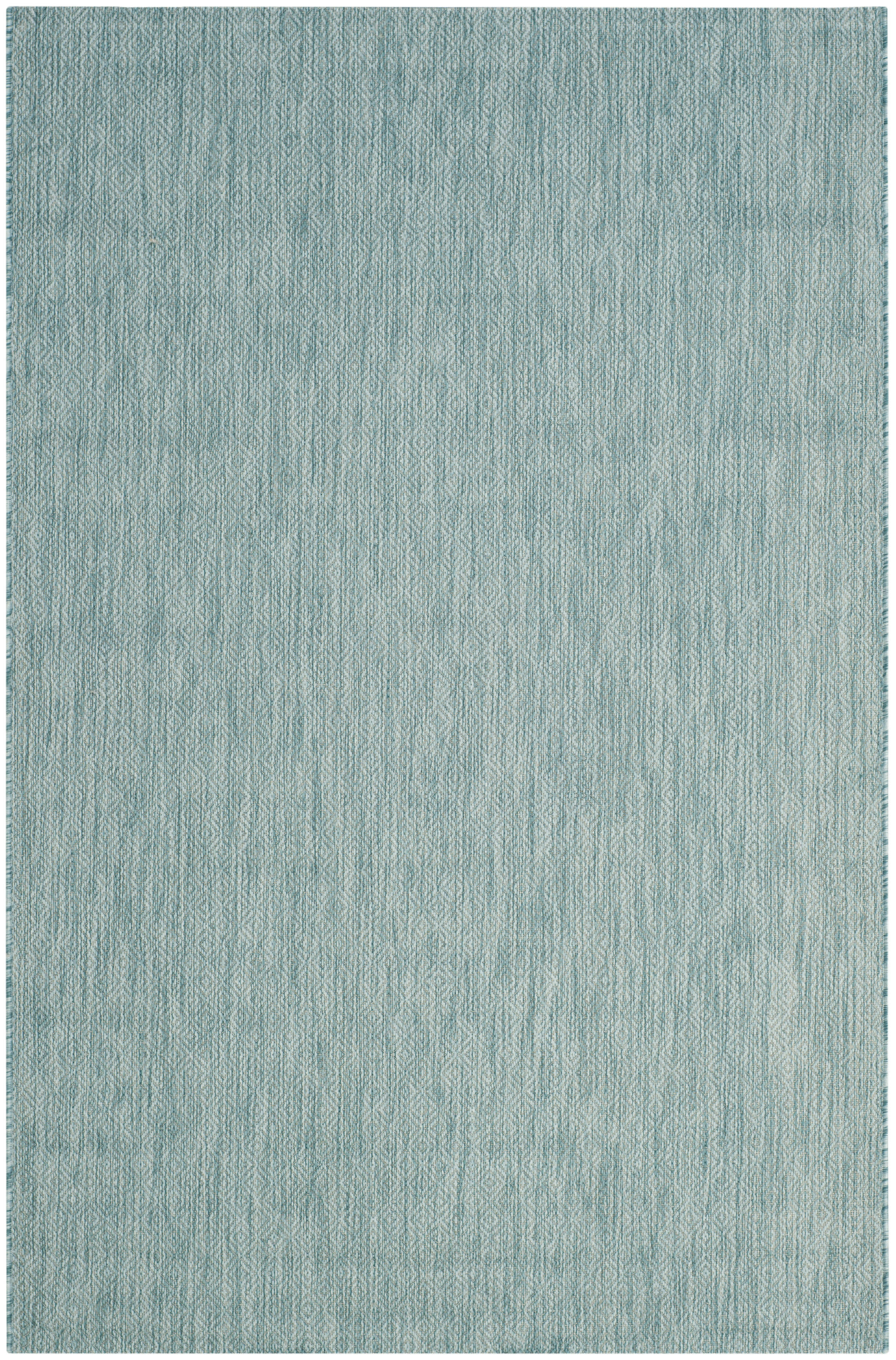 COURTYARD - Tapis interieur & exterieur en turquoise, 201 x 290 cm