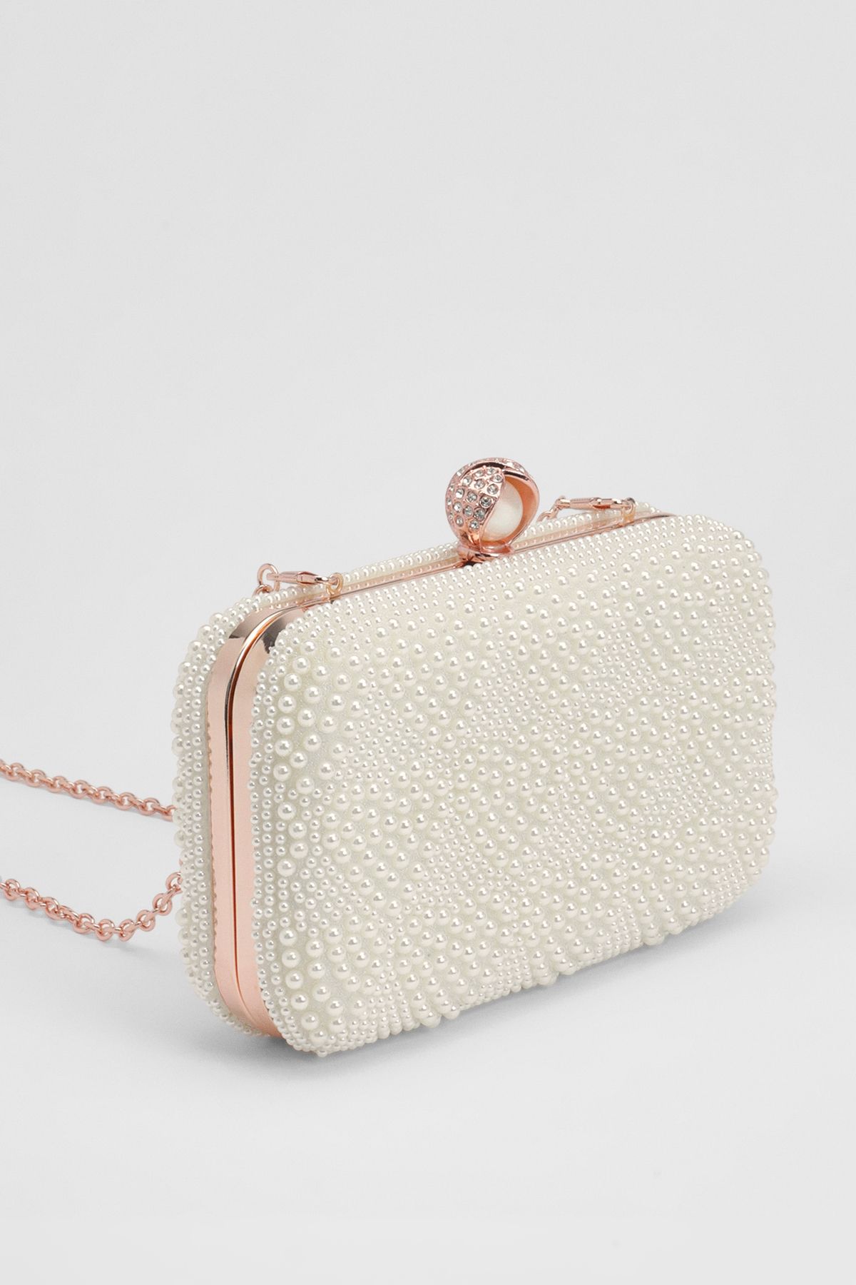 Coast Bridal Amora Love Heart Pearl Detail Clutch Bag