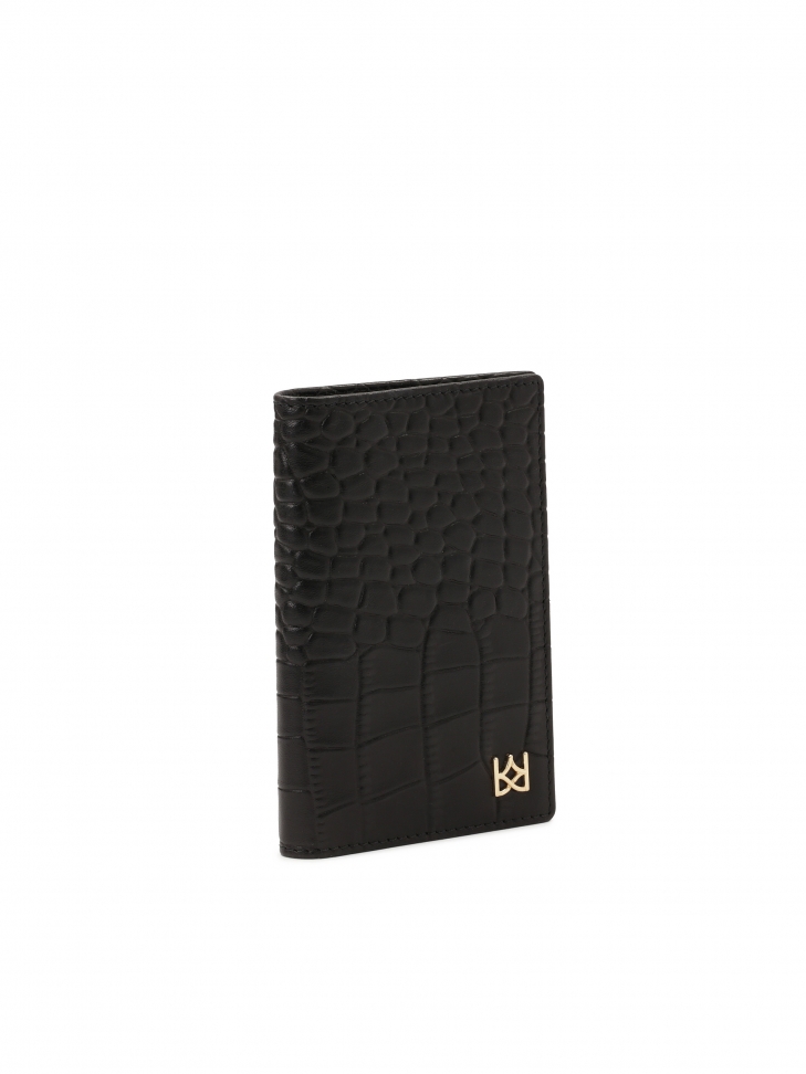 Practical embossed leather document case