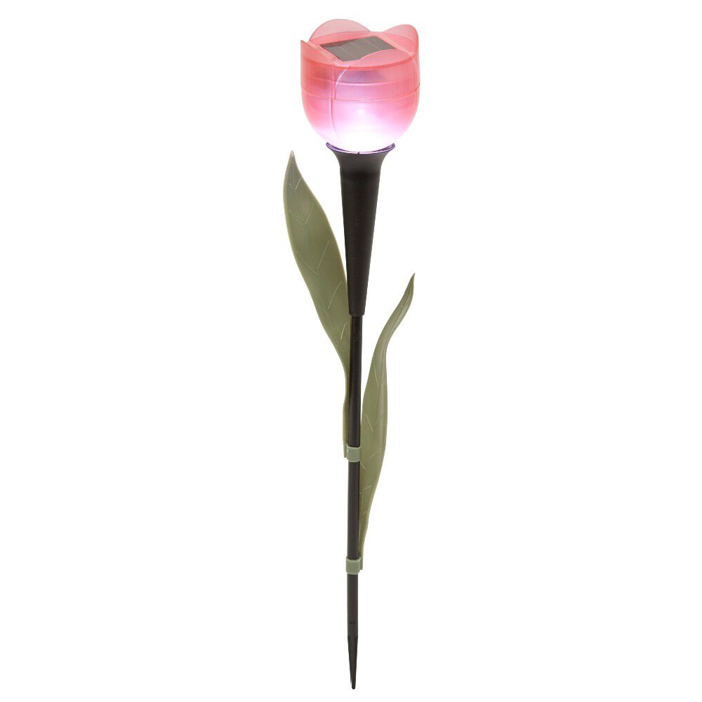 Borne solaire à planter forme tulipe 1LED (3 modèles)
