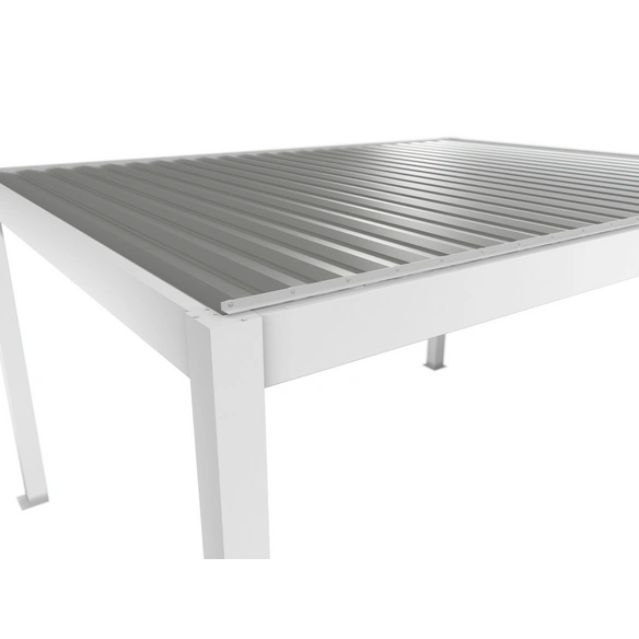 Pergola »Gr. 4x3,5«, BxHxT: 460 x 264 x 367,5 cm, weiß/silber-metallic