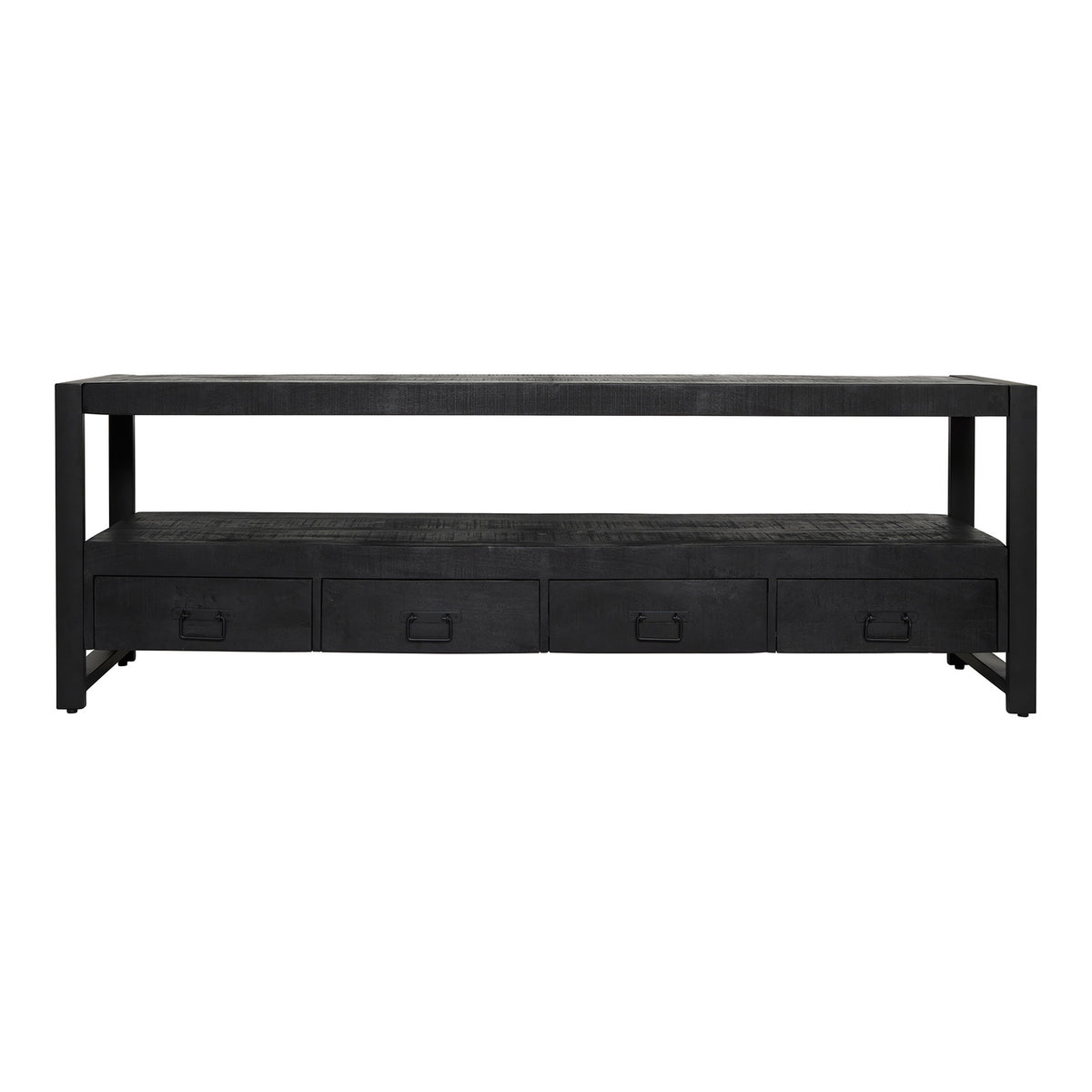 StarFurn Tv-meubel Boaz - Rechthoek Zwart Hout - 180x45x60cm