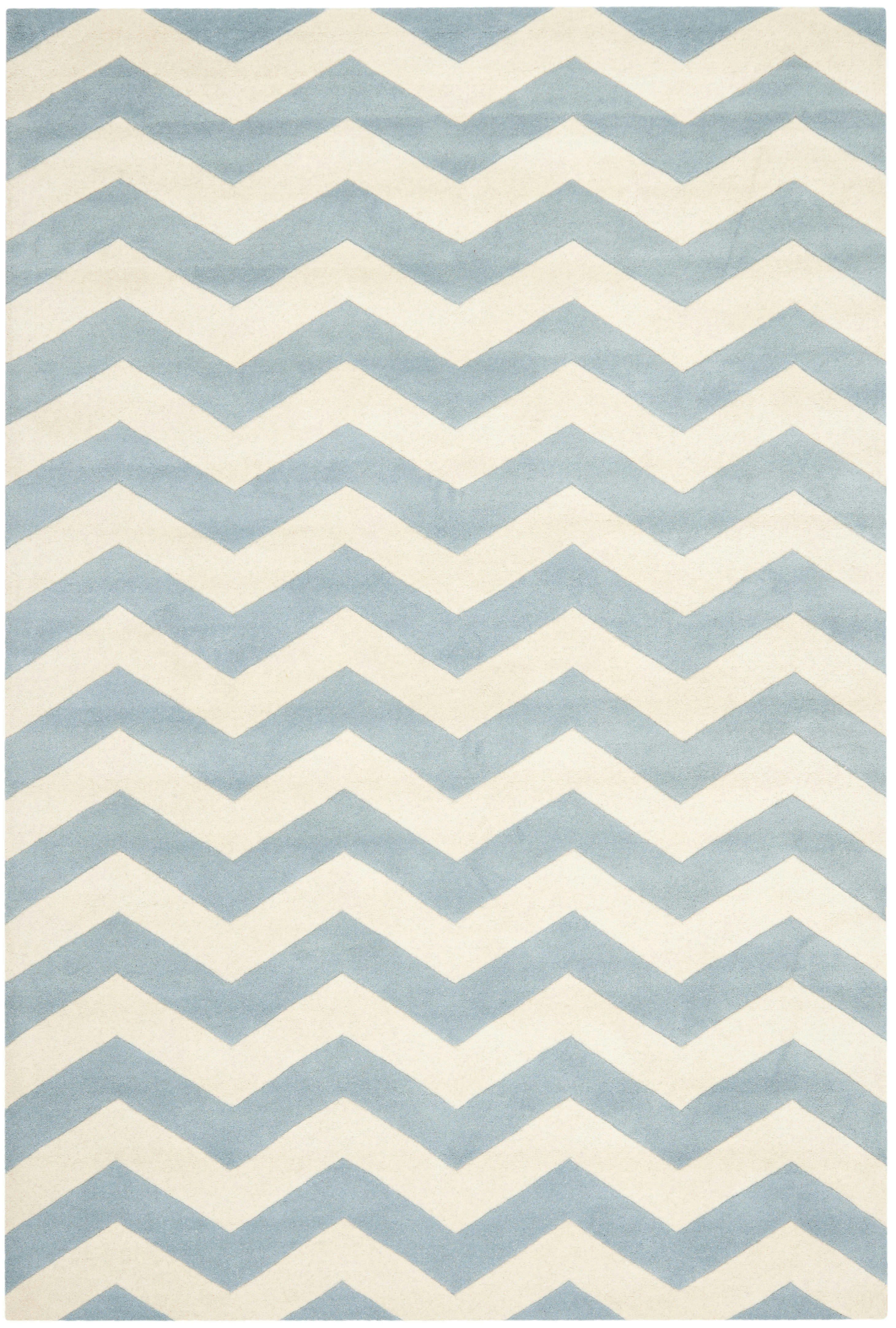 CHATHAM - Tapis de salon interieur en bleu & ivoire, 183 x 274 cm