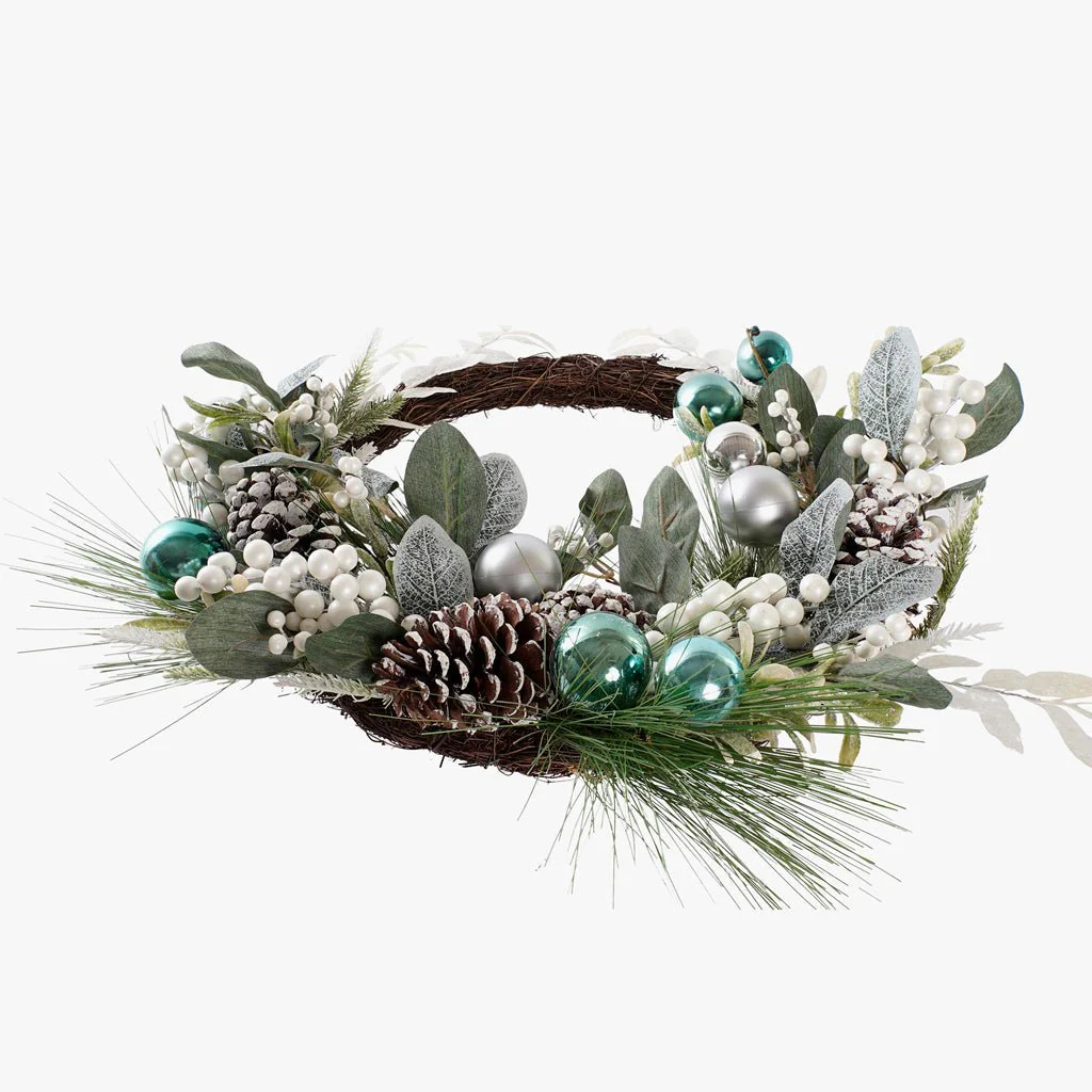 Coroa Natal Azul CELESTIAL