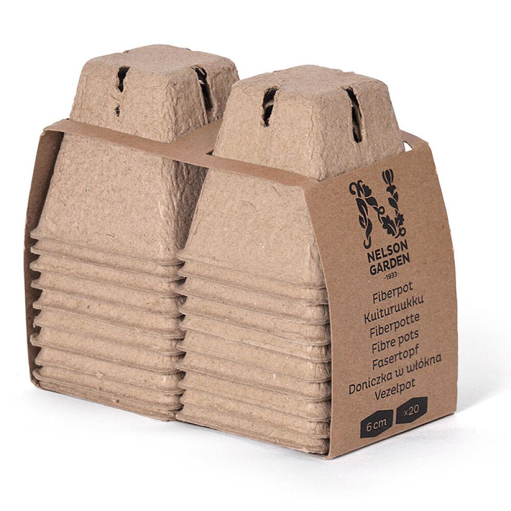 FIBERPOTTE NELSON GARDEN 6CM 20-PACK