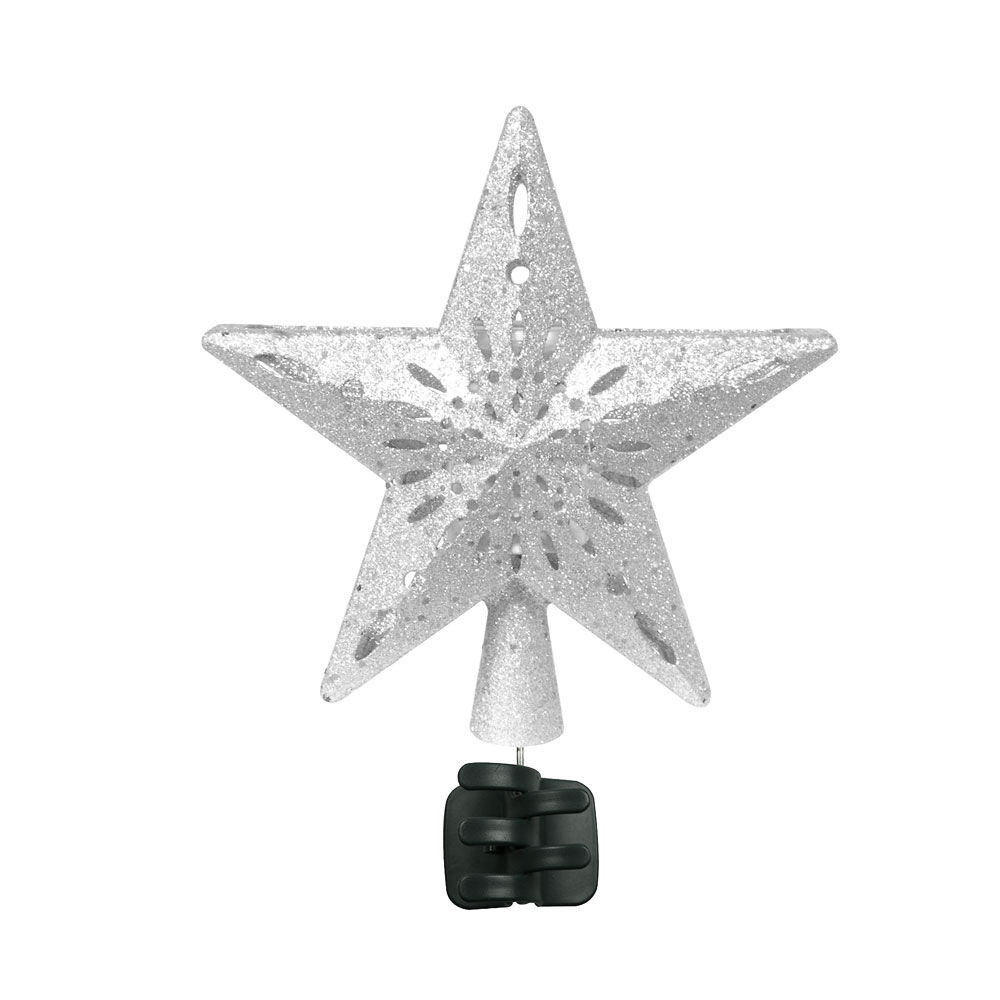 Cimier tête de sapin No&euml;l projecteur 4 LED