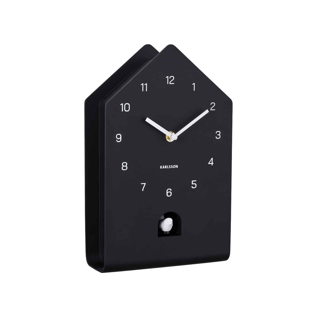 Karlsson wandklok Fino Cuckoo - zwart - 9.3x17.2x28.5cm