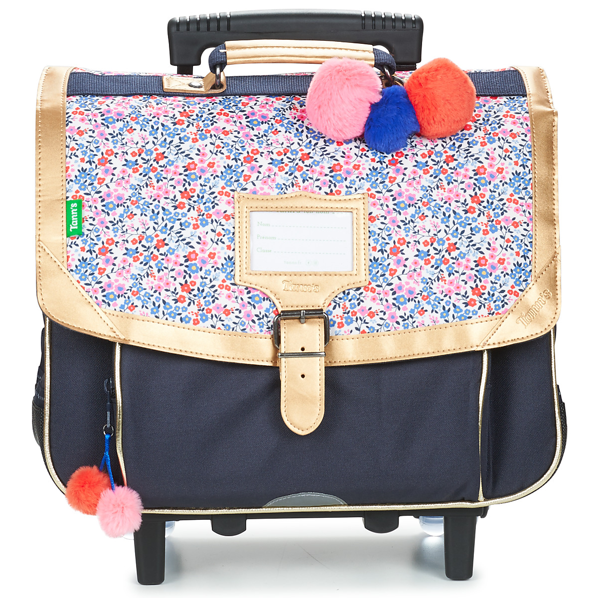 Tann's - INES TROLLEY CARTABLE 38CM - Marine / Pink
