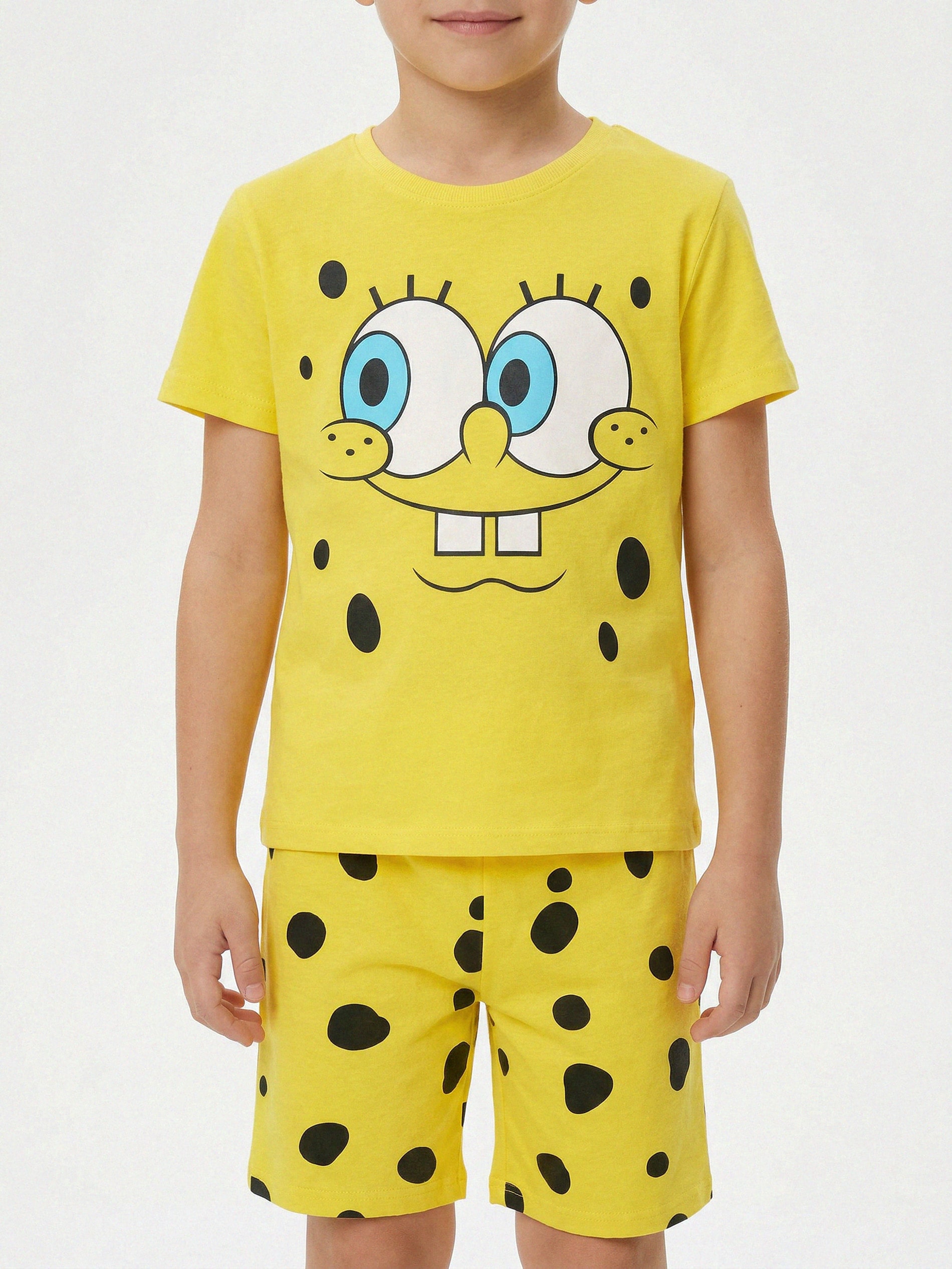 Bawełniana piżama dwuczęściowa SpongeBob
