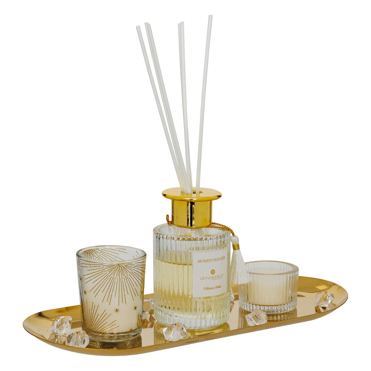 Coffret bandeja com velas e ambientador GLADYS