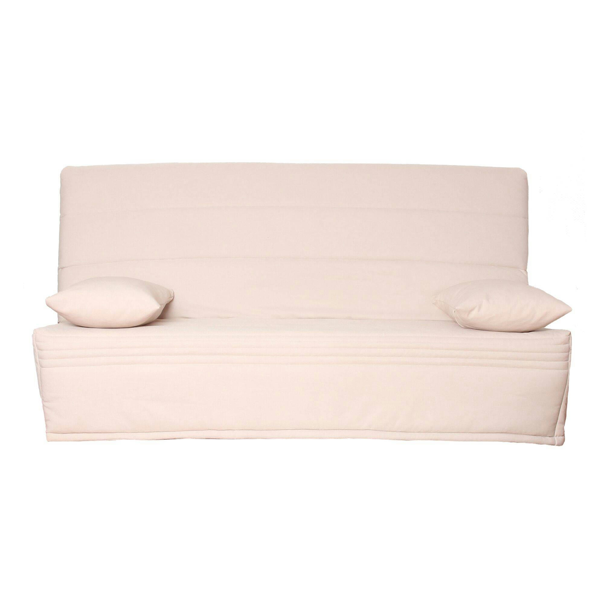 ORTENSE - Banquette clic-clac avec matelas en mousse lin