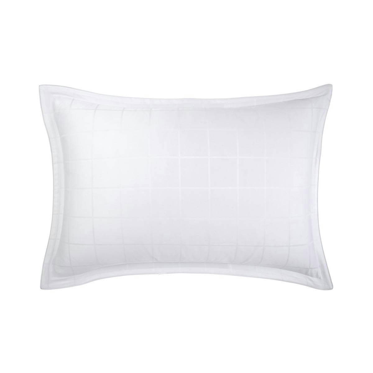 BAPTISTE - Taie d'oreiller en satin de coton blanc 50 x 75 cm