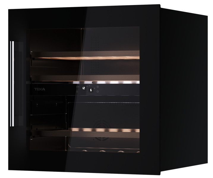 Winiarka TEKA RVI 20041 GBK czarne szkło, inox, compact