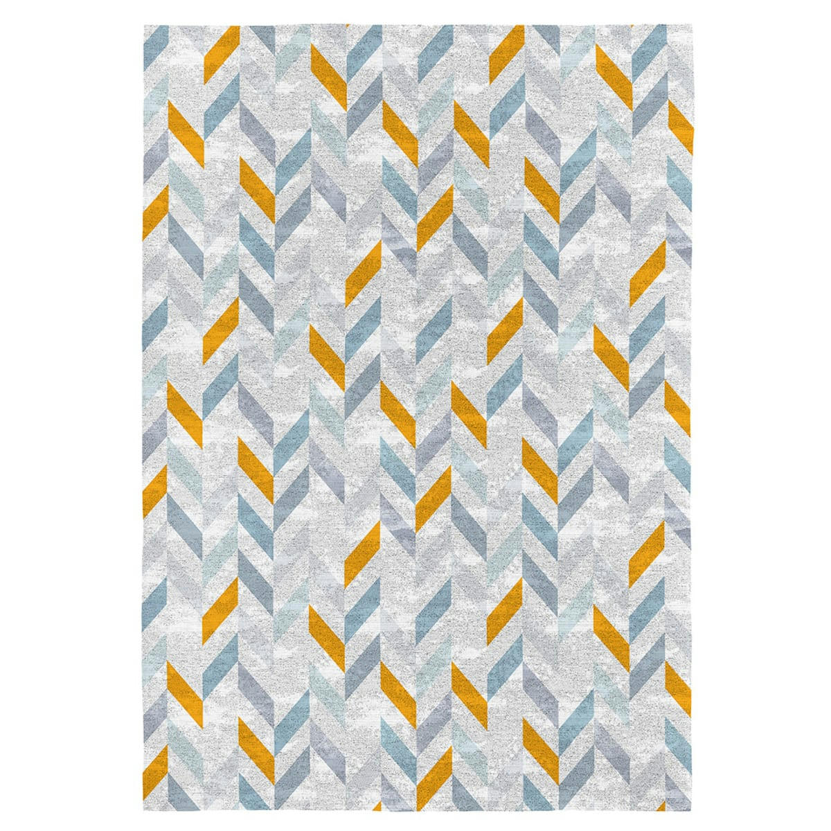 ENNAES - Tapis décoratif en coton imprimé géométrique 160x230 cm