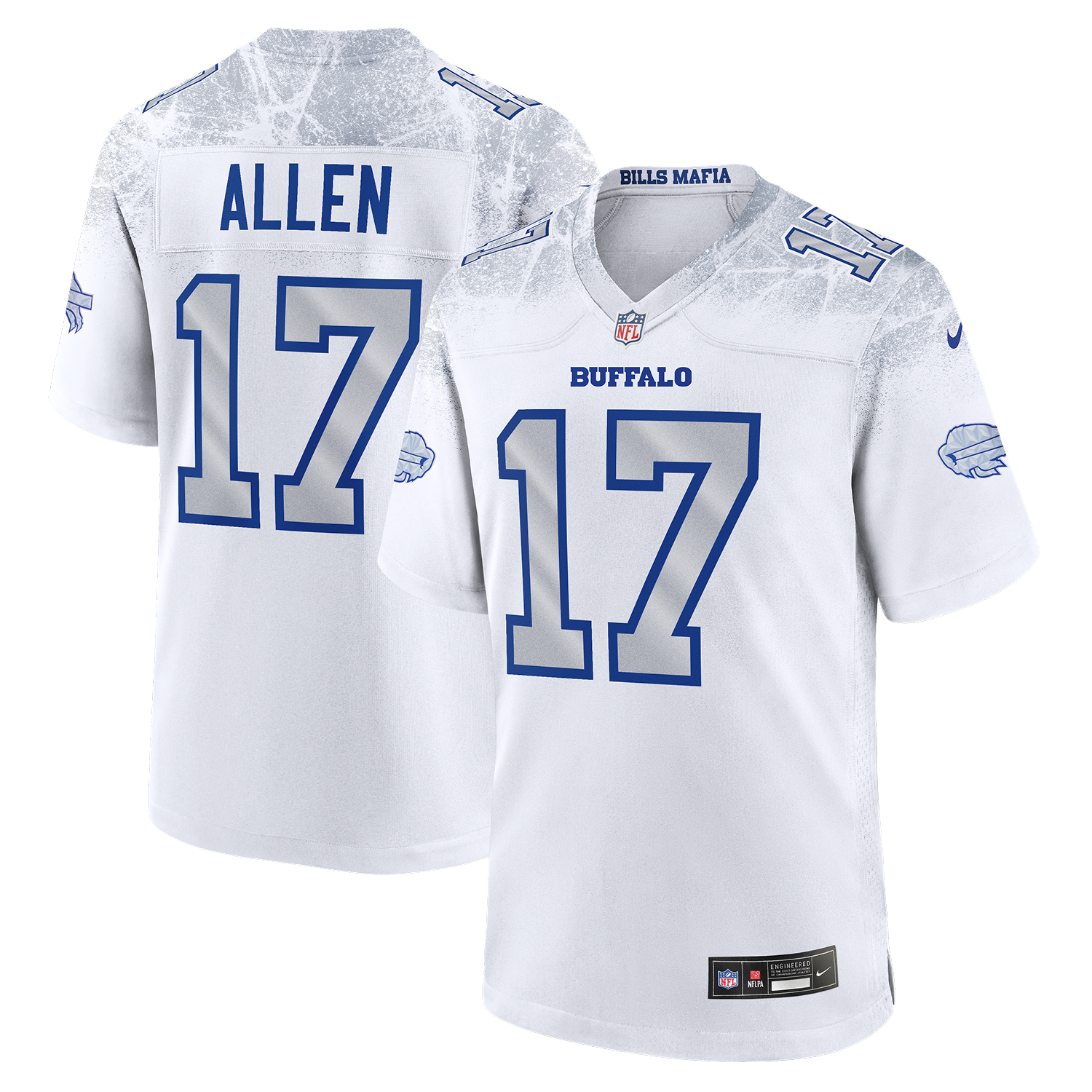 Youth Josh Allen Buffalo Bills Nike 2025 RIVALRIES Vapor F.U.S.E Limited Jersey - White